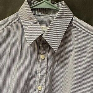 Versace Collection City Shirt Stripe Striped Cotton Shirt Size Medium Couture